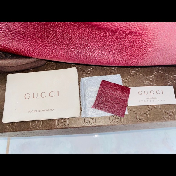 Gucci Soho Bordeaux Leather Shoulder Bag - Picture 5 of 12